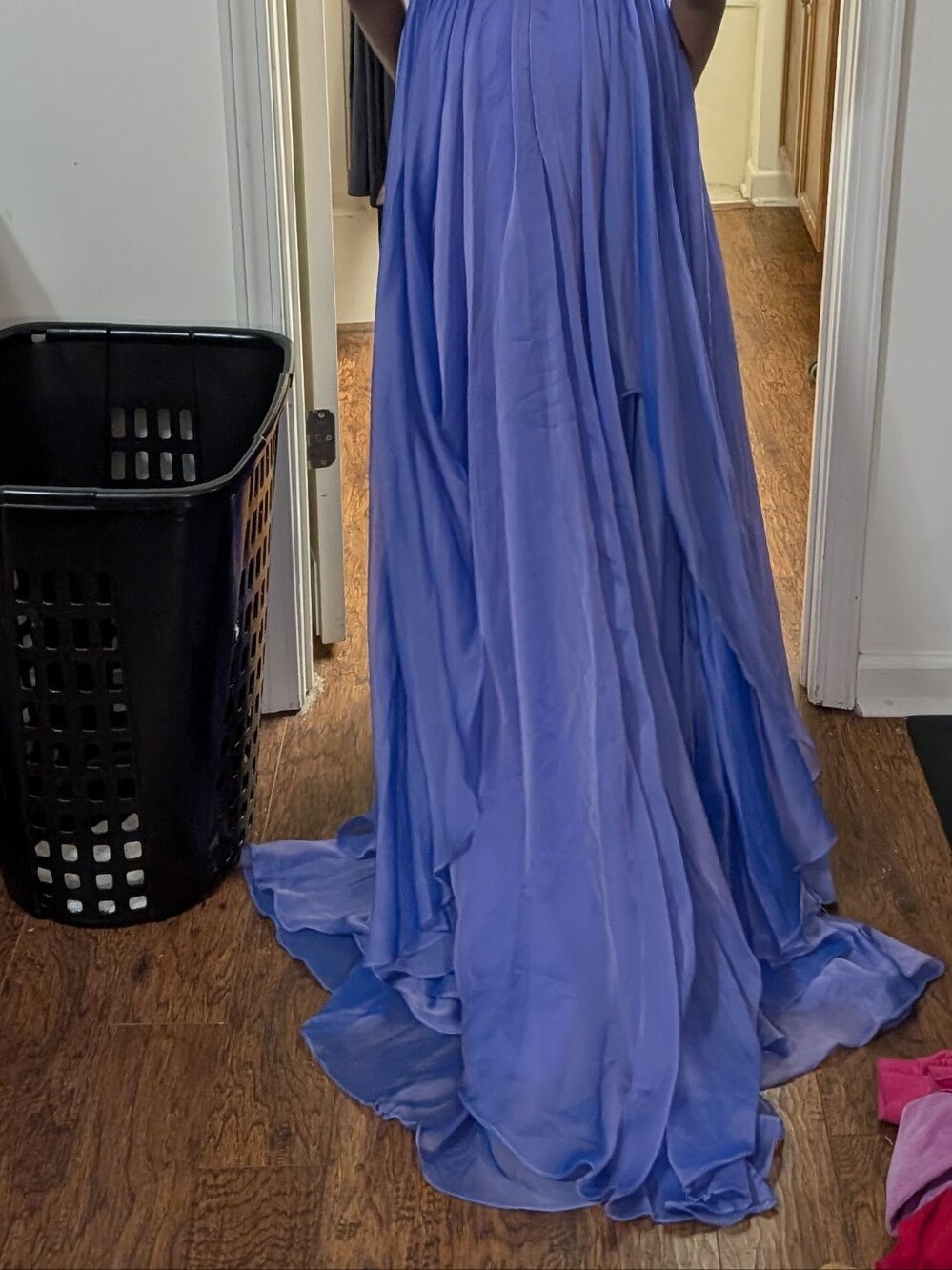 Rachel Allan Off-Shoulder Lavender Evening Gown - Picture 12 of 12